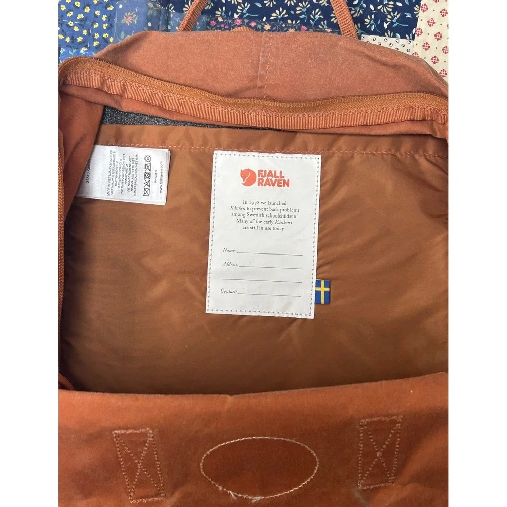 Fjallraven Kanken Backpack Ochre 23510 Orange
